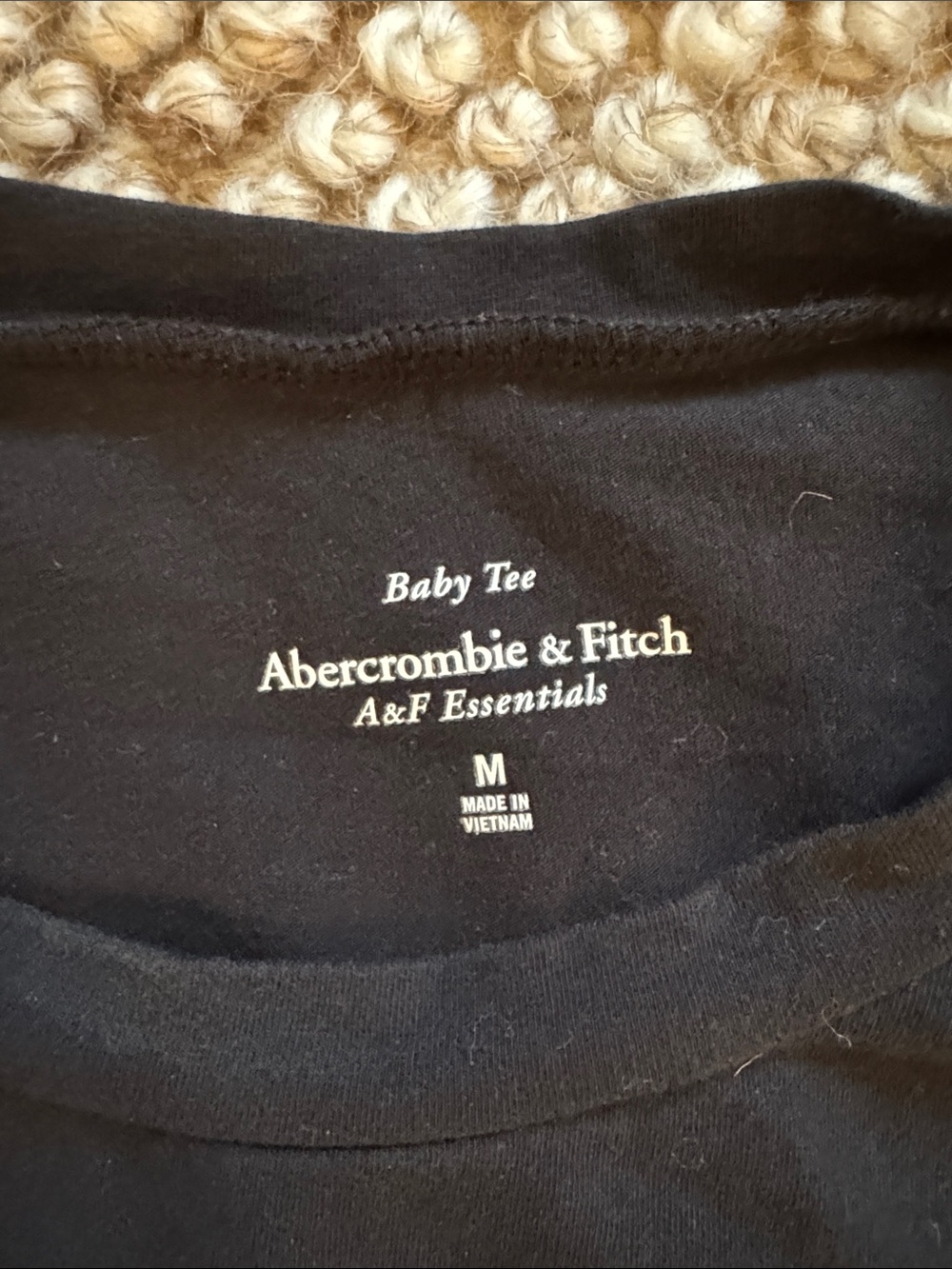 Cropped Sleeve Tee Set - Black, White & Gray (Abercrombie, Open Edit, Target) - Picture 3 of 7